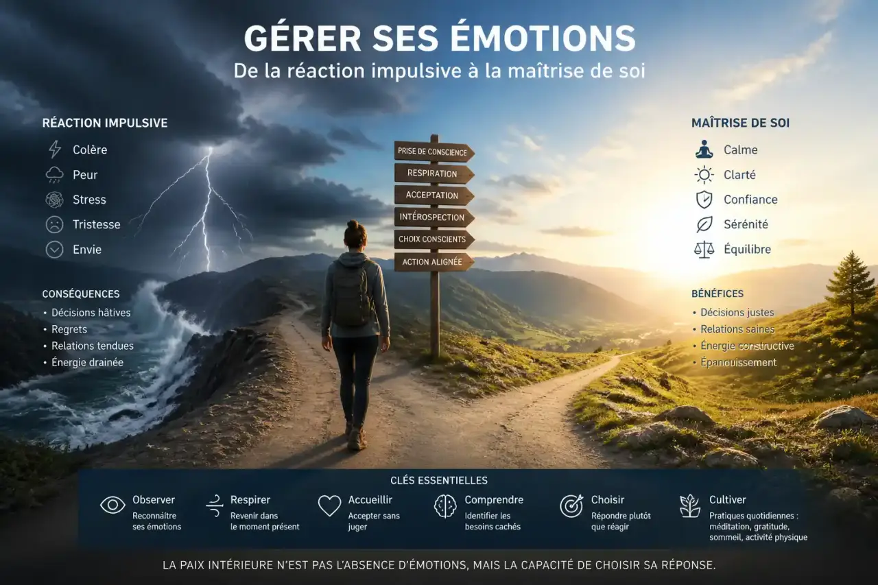 Comment gérer ses émotions : de la réaction impulsive à la maîtrise de soi