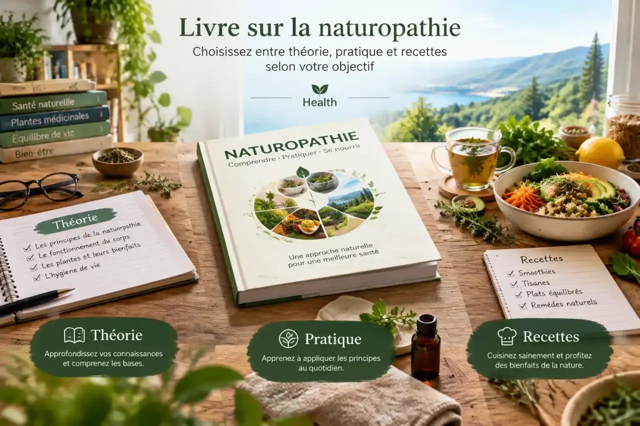 Livre sur la naturopathie : choisissez entre théorie, pratique et recettes selon votre objectif