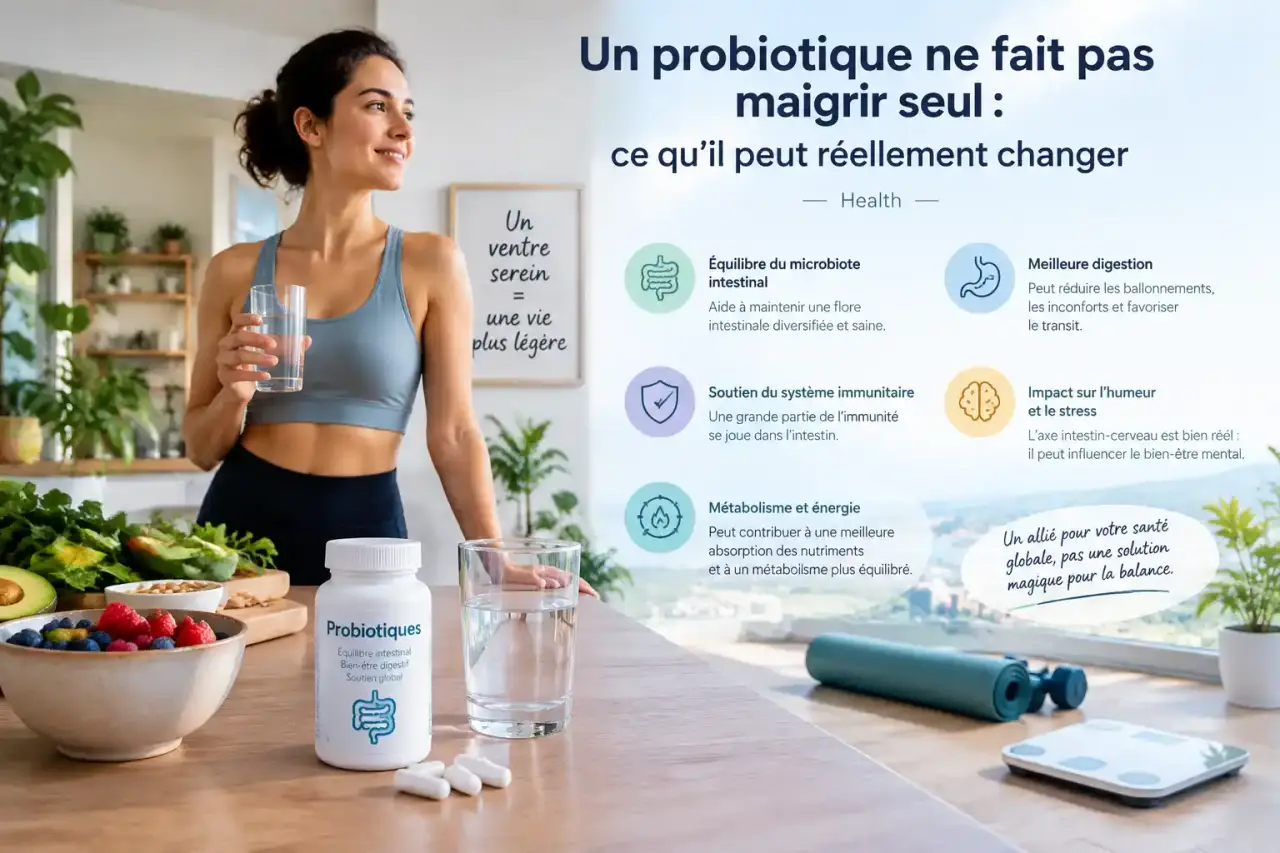 Un probiotique ne fait pas maigrir seul : ce qu’il peut réellement changer