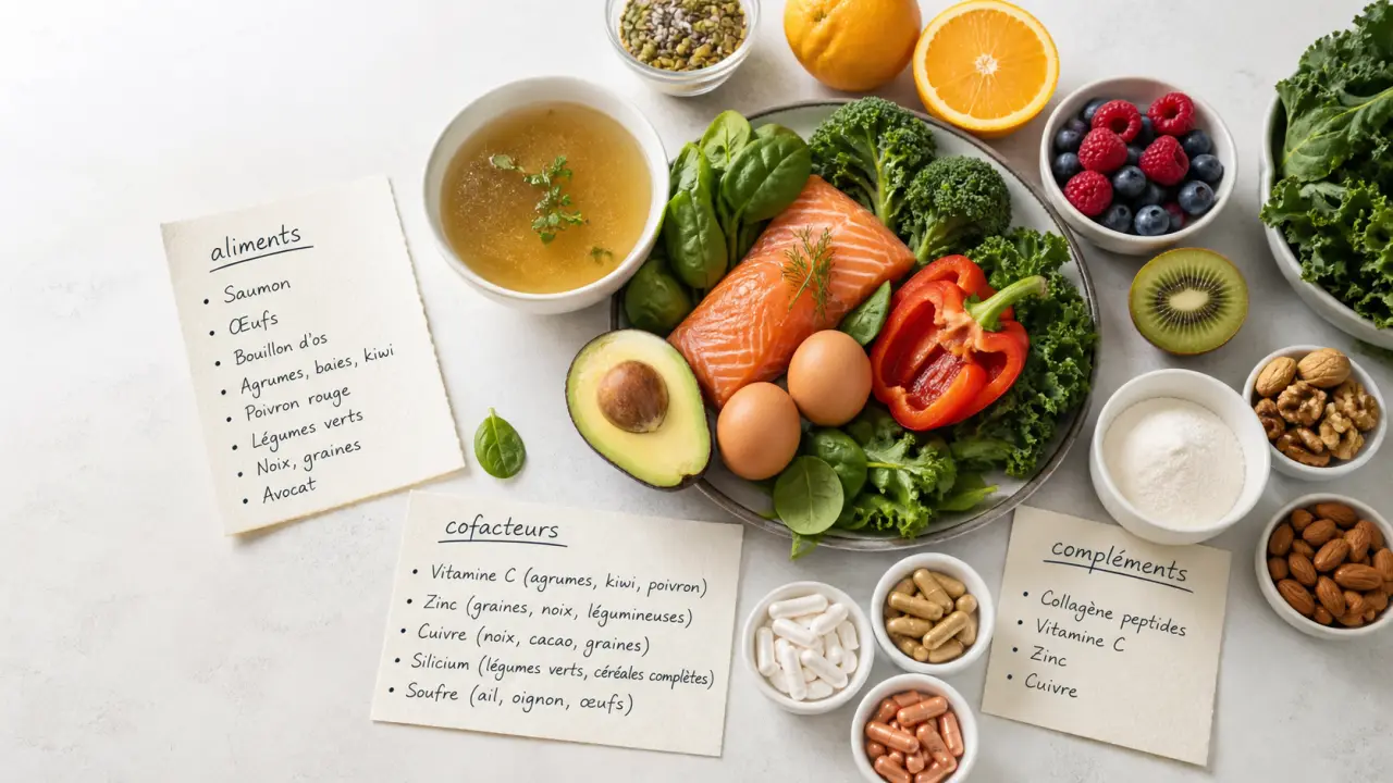Collagène naturel : les aliments, les cofacteurs et les bons compléments