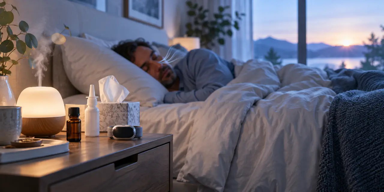 Ronflement et huiles essentielles : soulager le nez bouché sans masquer l’apnée du sommeil