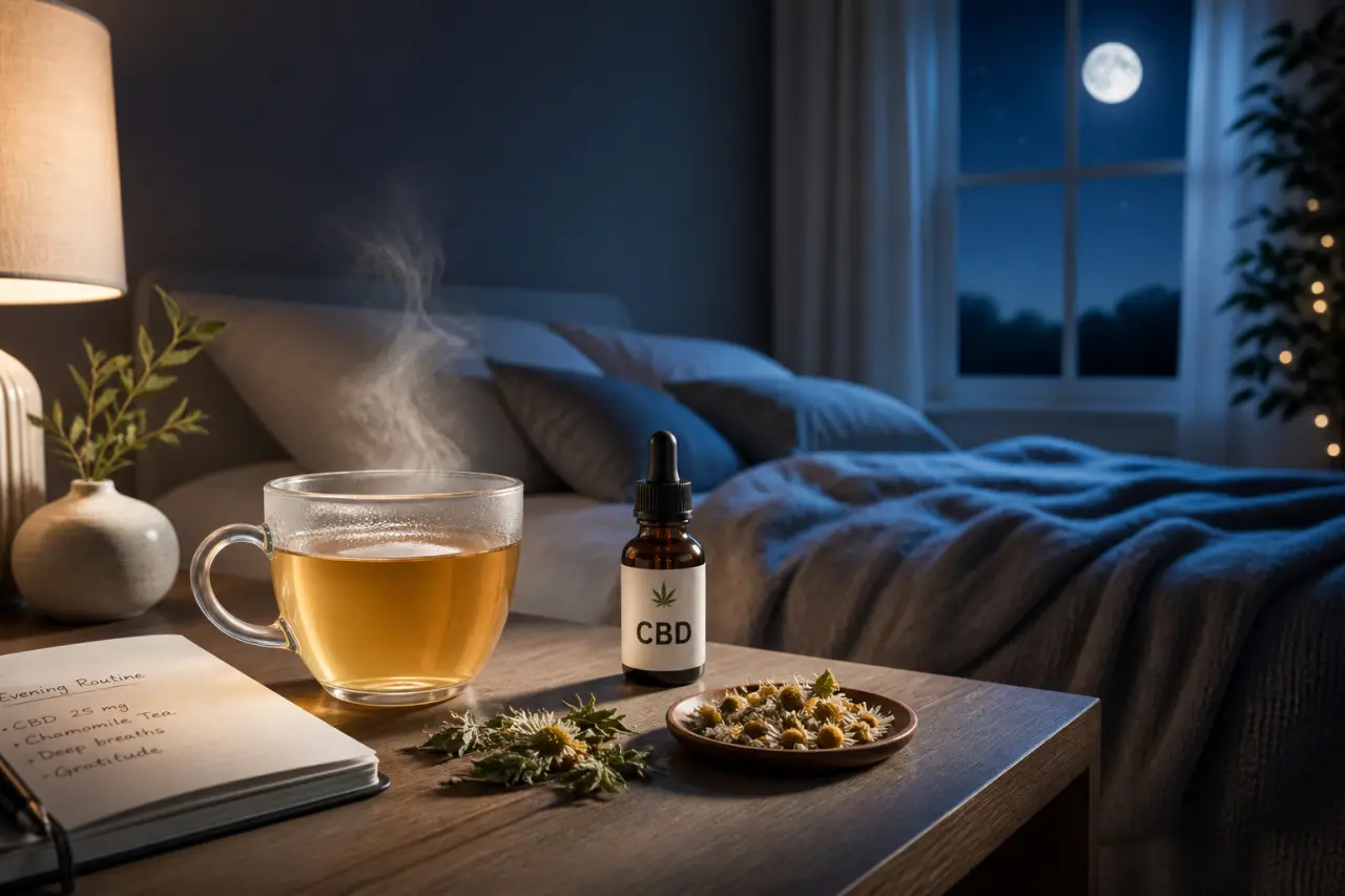 Boisson CBD pour dormir : infusion, dosage et erreurs à éviter le soir