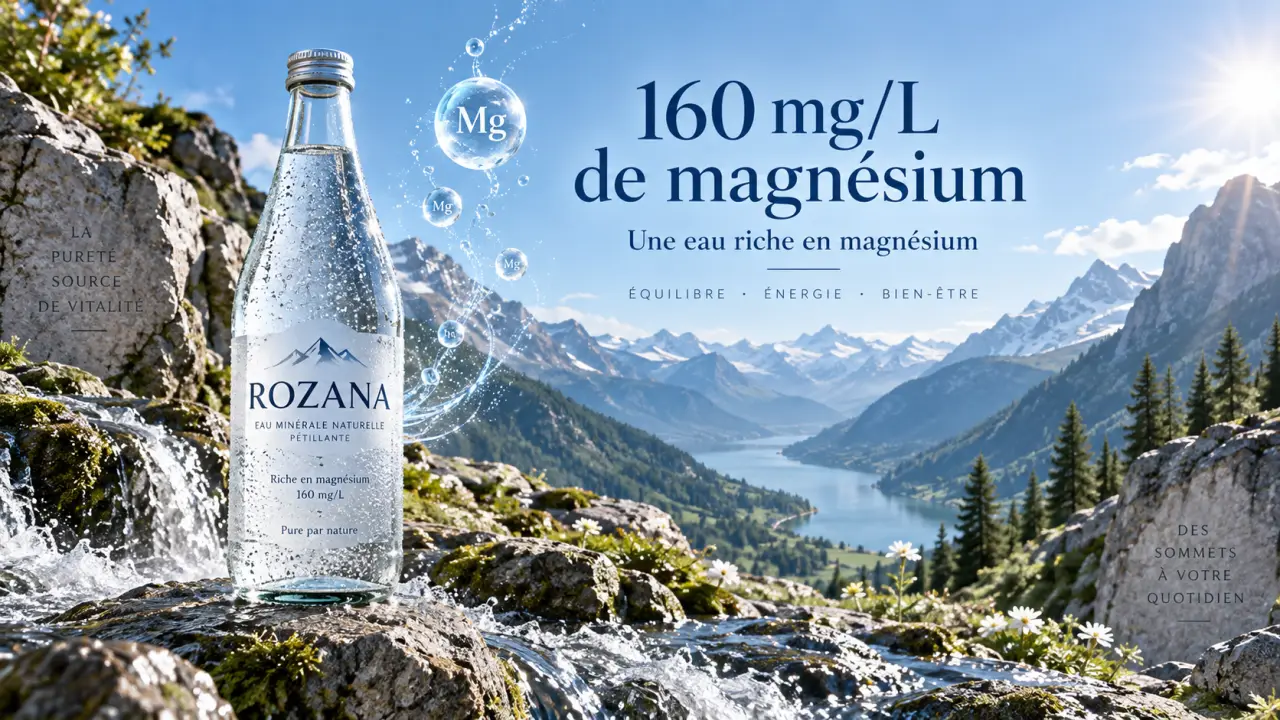Rozana à 160 mg/L : l'eau qui devance Hépar sur le magnésium